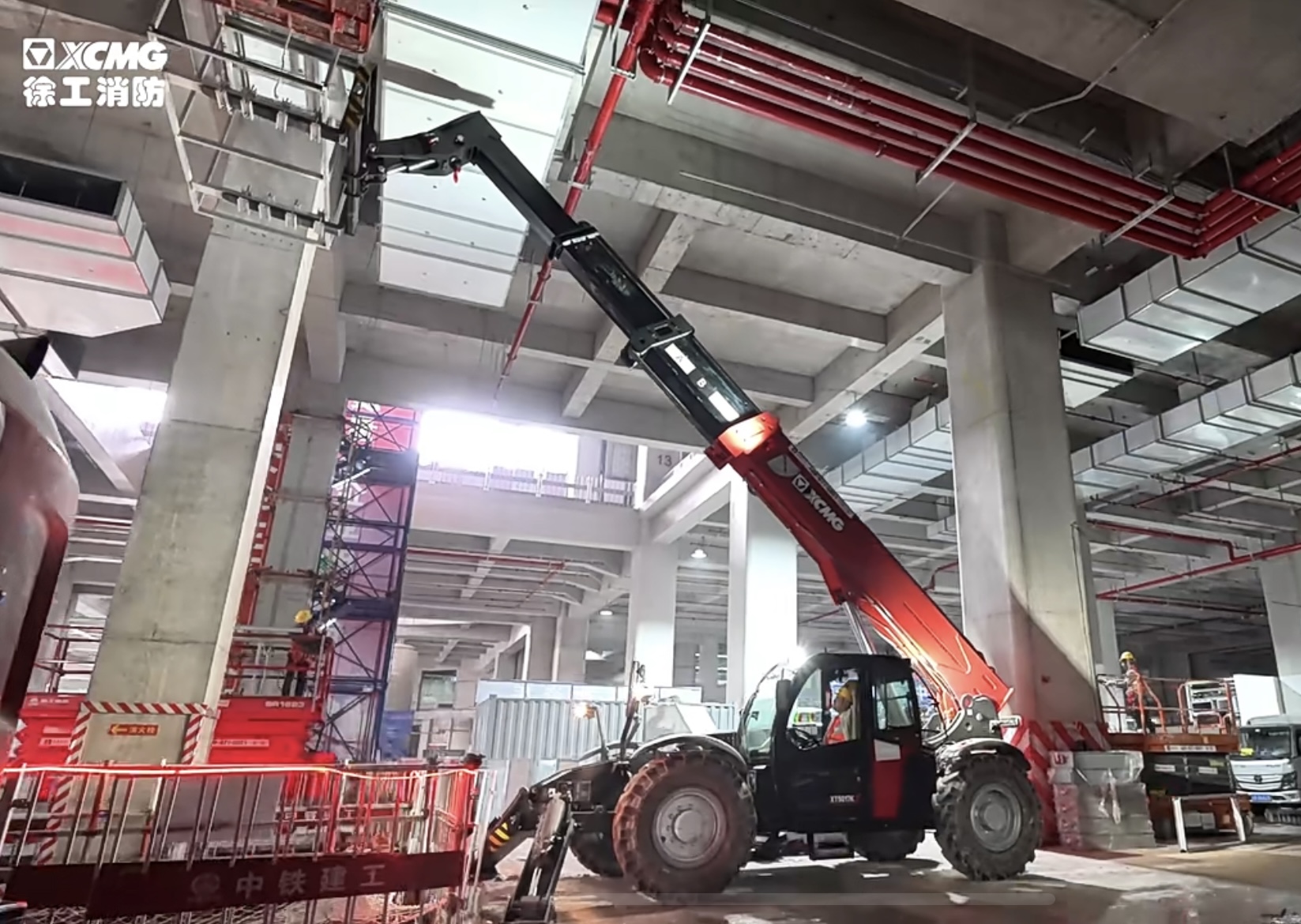 客戶用了都說好！徐工XT5017K伸縮臂叉裝車施工紀實