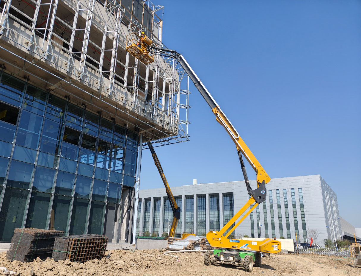 30-50米高空天團(tuán)！徐工10余臺直臂神器助力合肥新能源汽車產(chǎn)業(yè)園加速崛起