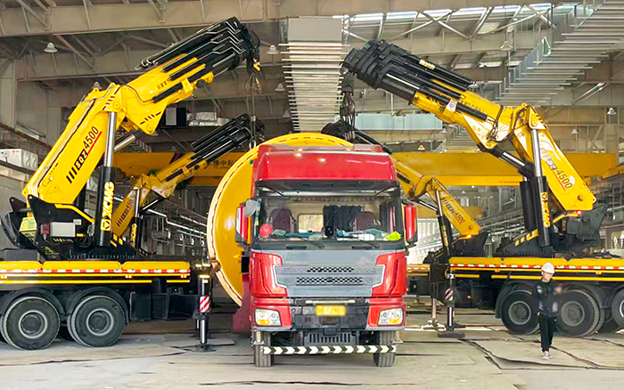 四臂聯(lián)動破局！徐工 SQZ4500C 低矮廠房 “扛鼎” 160t