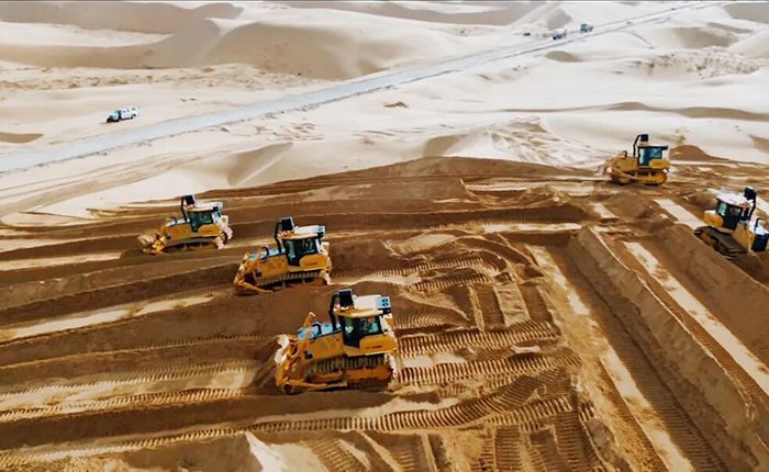 沙漠施工五大難題？徐工D170LGP沙漠型推土機(jī)硬核破解！
