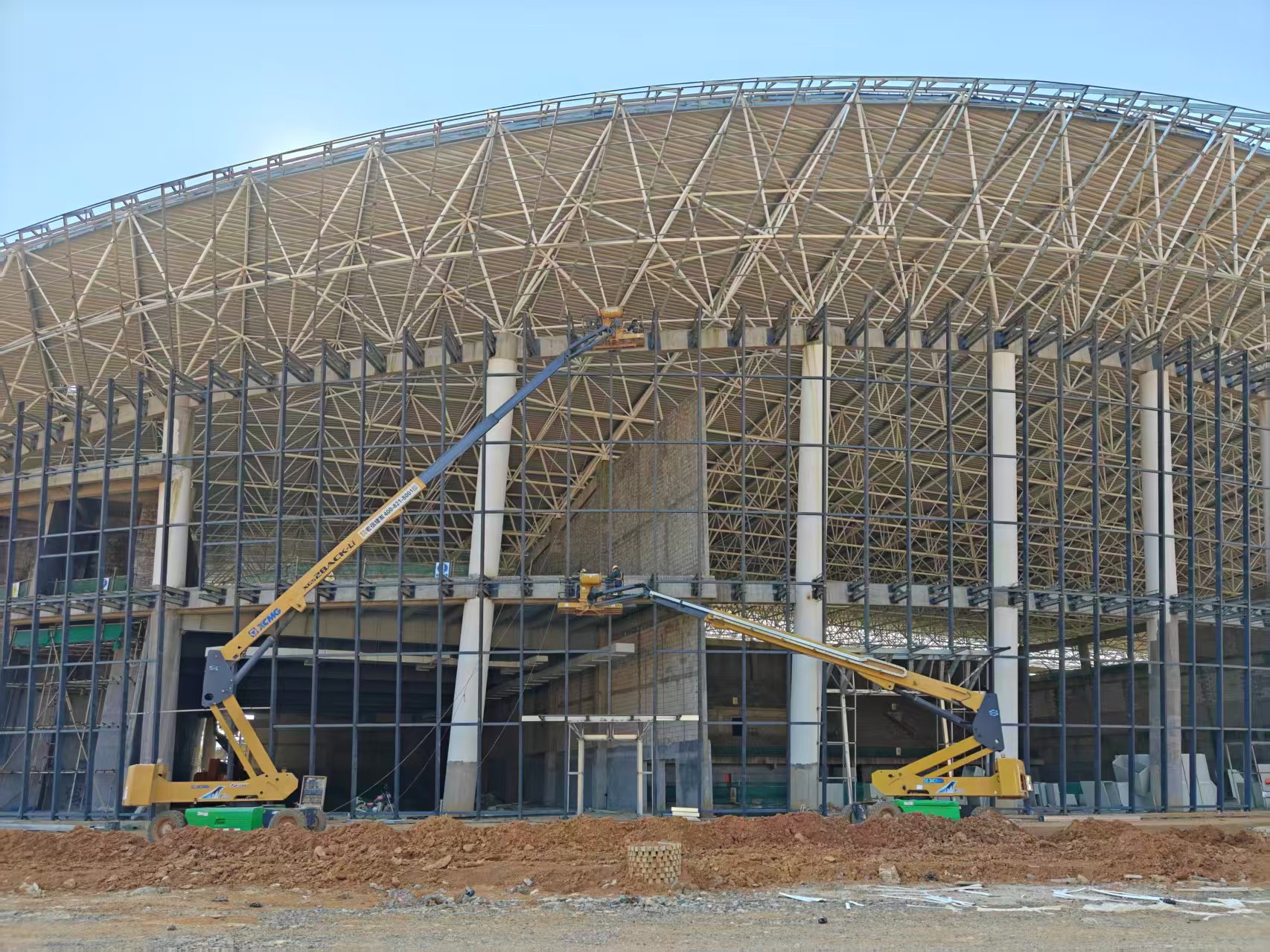 乒乓公園建設(shè)提速！XGS28ACK-Li助力打造廣西靖西運(yùn)動新地標(biāo)