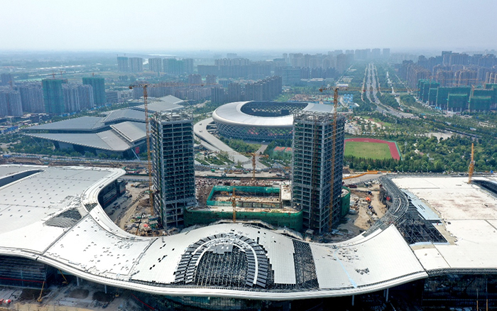 全國(guó)第四、江蘇第一 徐工助建家鄉(xiāng)新地標(biāo)